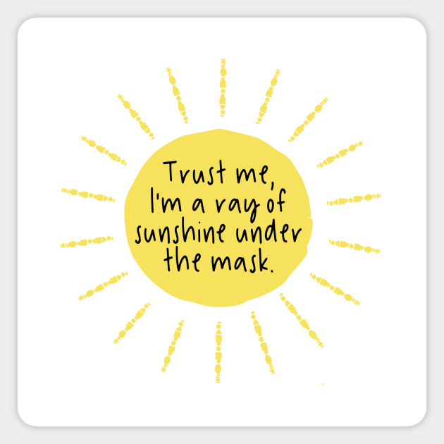 Ray of Sunshine Social Distancing Sticker TeePublic